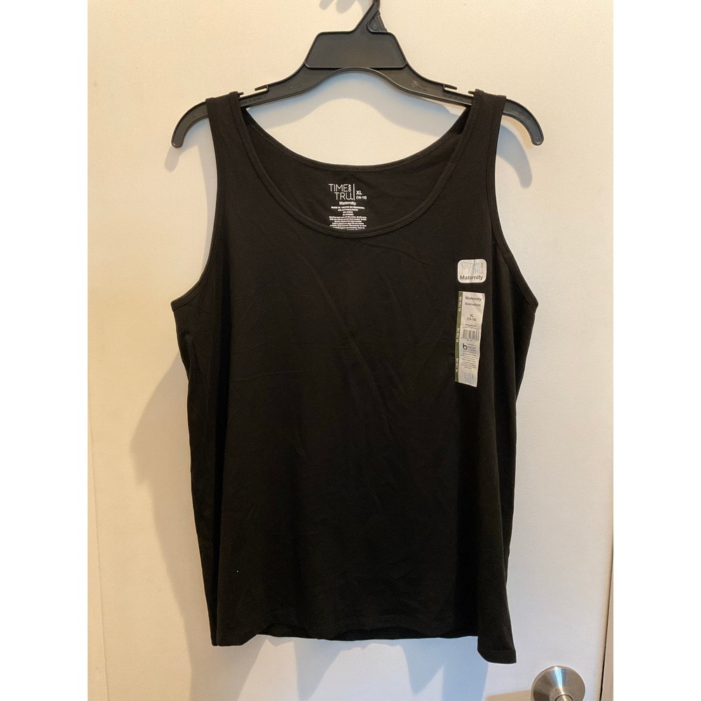 Time and Tru Women's Maternity Non Shirred Tank Top, Size XL